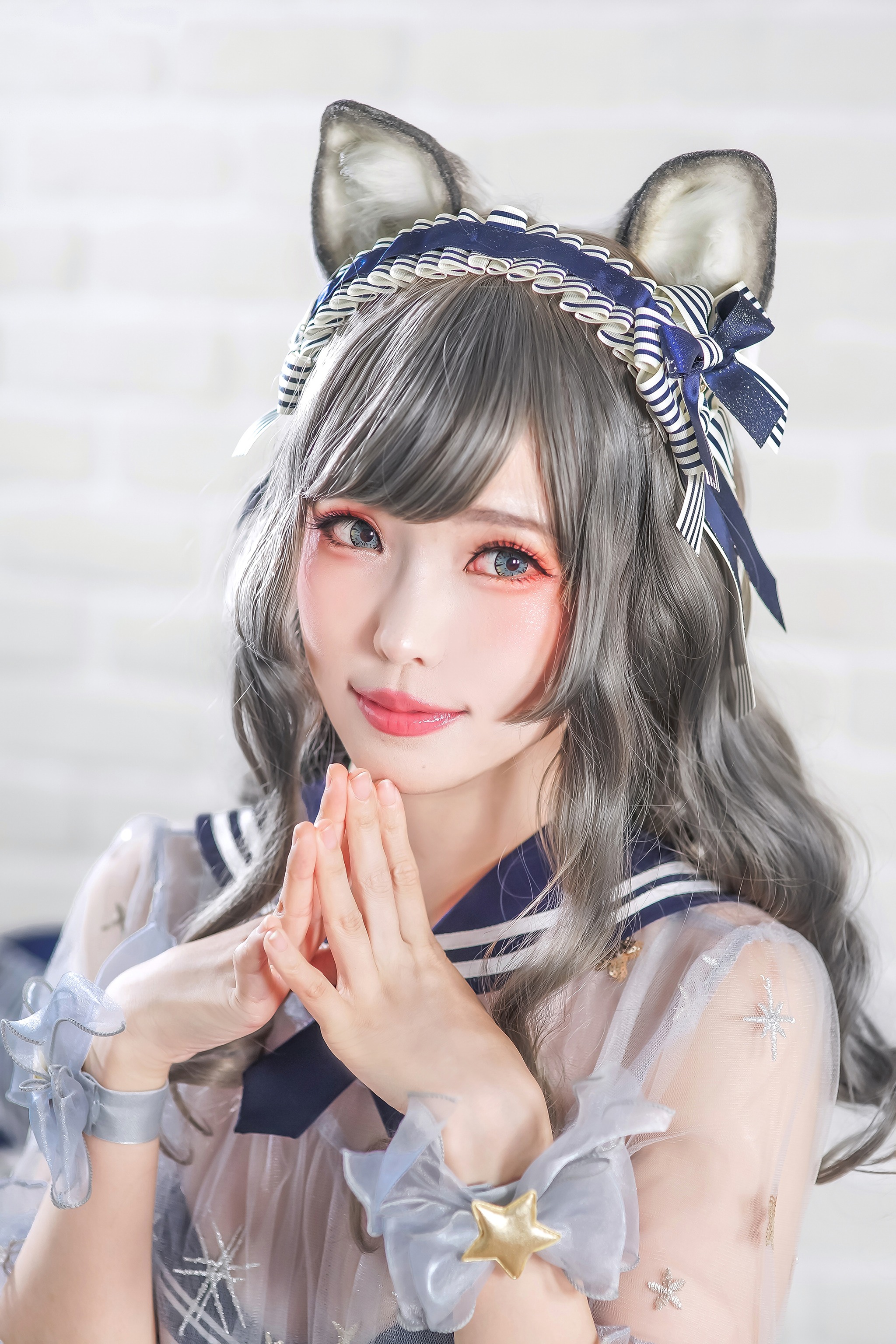 图片[1]-ElyEE子 – NO.055 灰太狼-透明睡裙 [21P]-XikXak